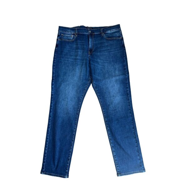 Lucky Brand 410 Athletic Straight Fit Men's Jeans - Dark Wash Size 40x34 - Picture 1 of 6